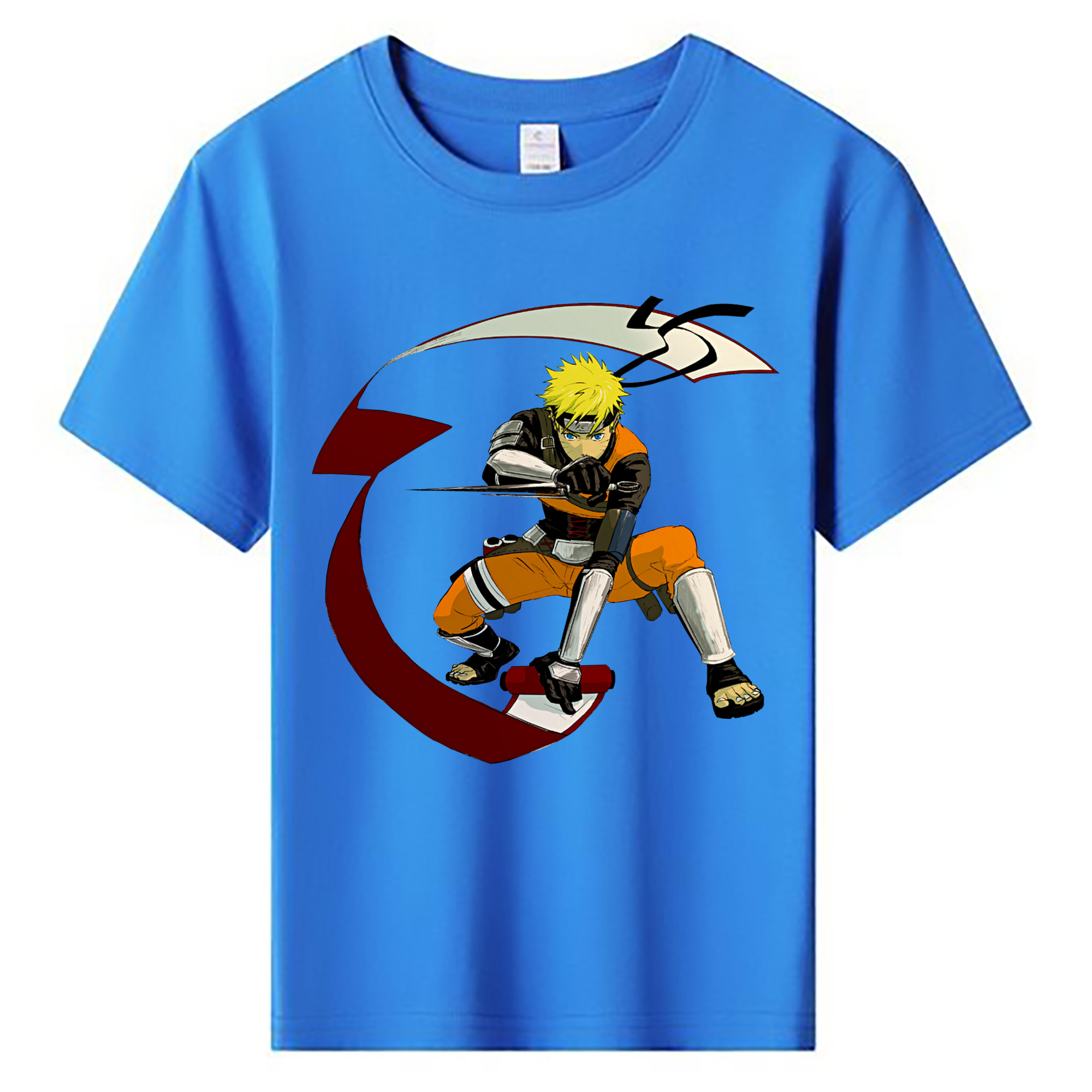 （画像用） NARUTO -ナルト- うずまき ナルト Uzumaki Naruto 綿100％キッズTシャツ（フロントプリント）
